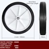 Utility Wheel with Black Rubber Tyre, 100mm Diameter for Air