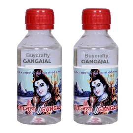 Puja Gangajal Ganga Jal Holy Water Har ki Pauri Havan Item Pack of 2, 100ml