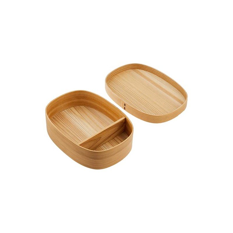 Yamako 80184 Bent Wappa Lunch Box, Family, Approx. 8.3 x
