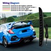 AFOGGEST Smoked Lens Rear Bumper Lights for 2017-2021 Honda Civic