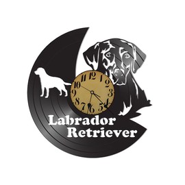 Time Vault Treasures Labrador Retriever Dog Vinyl Record Clock