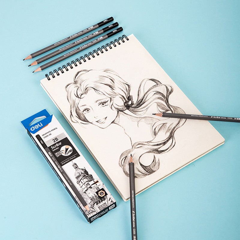 Delhi Deli Scribe Infinite Pencil Eraser Black Pencil 2B 12