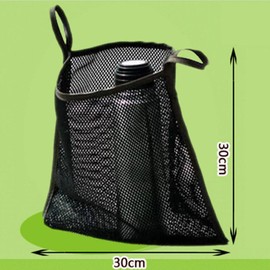 YehVeh 3 Pack Stroller Hanging Bag Handlebar Organizer Storage Pocket Net Mesh Bag for Wagon Carseat Compartment Carrying Diaper Snacks Cup Phone Holders Container