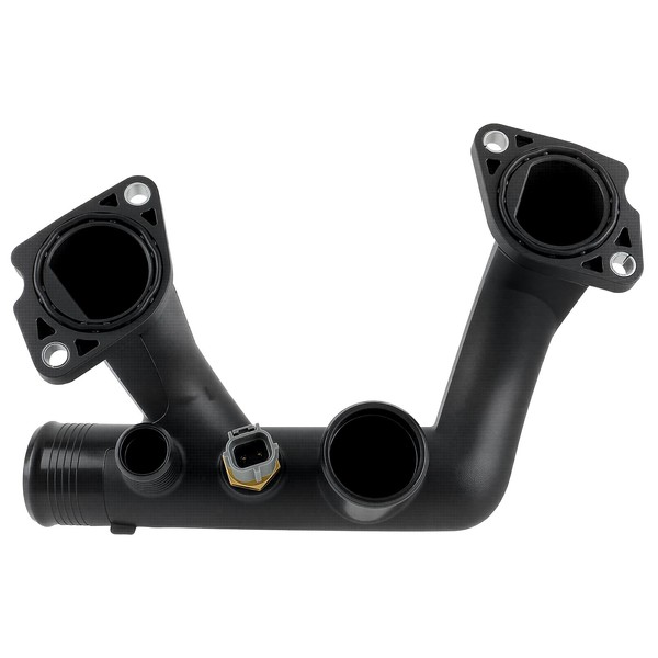 AUTOKAY 96JV8A504BD Engine Coolant Thermostat Housing Assembly Thermostat Cover Outlet