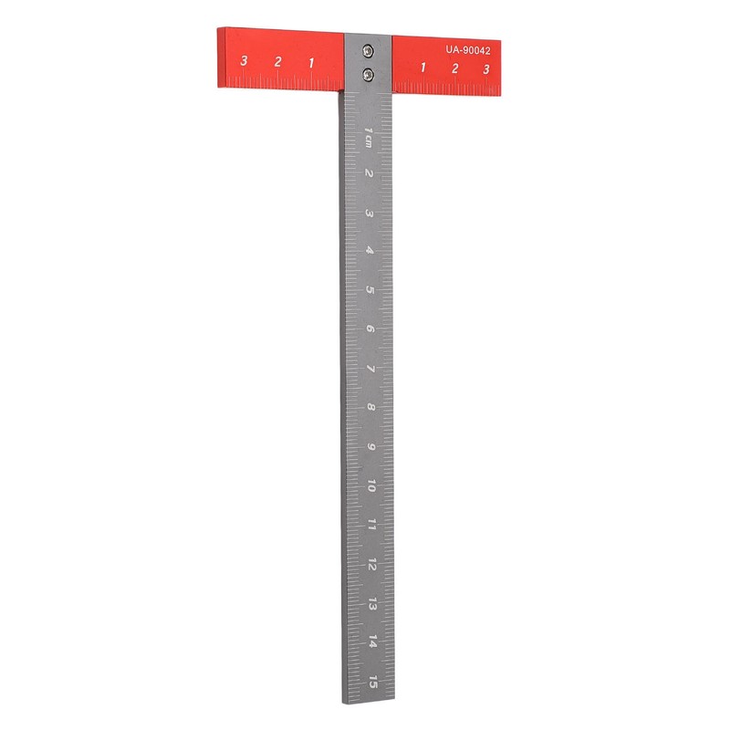 T Square Ruler Aluminum Alloy Accurate Scale Multifunctional Portable Woodworking