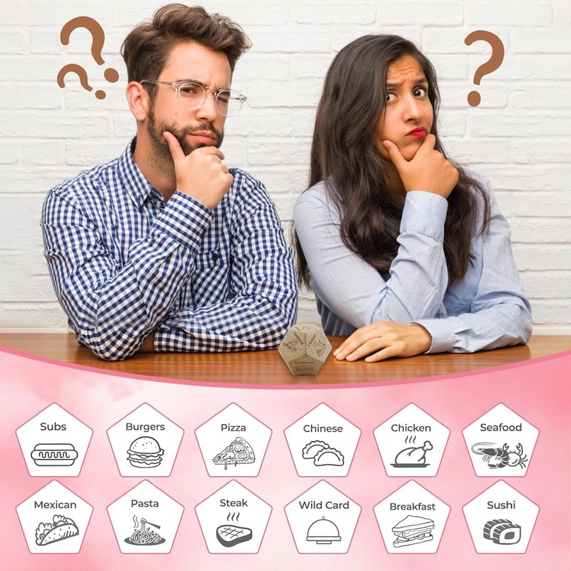 Food Decision Dice, Date Night Games Ideas for Couples, Funny