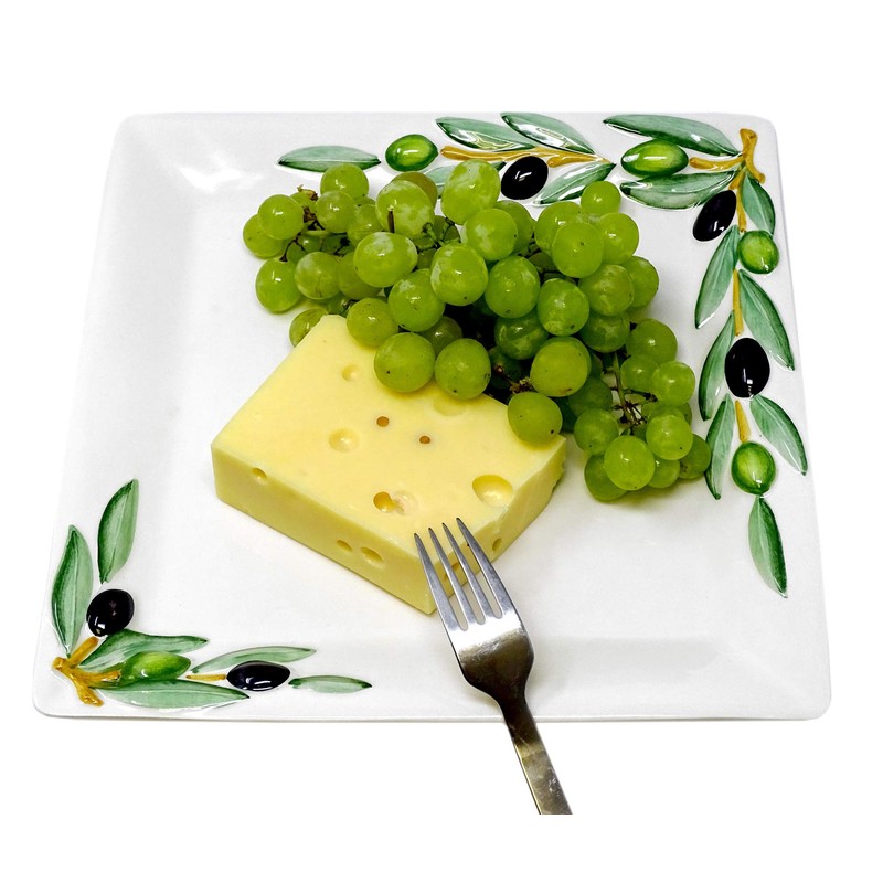Lashuma Handmade serving plate made of Italian ceramic, meat plate
