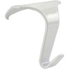 Taskar White Picture Rail Hooks - Contemporary/Heavy Duty (2 Pack)