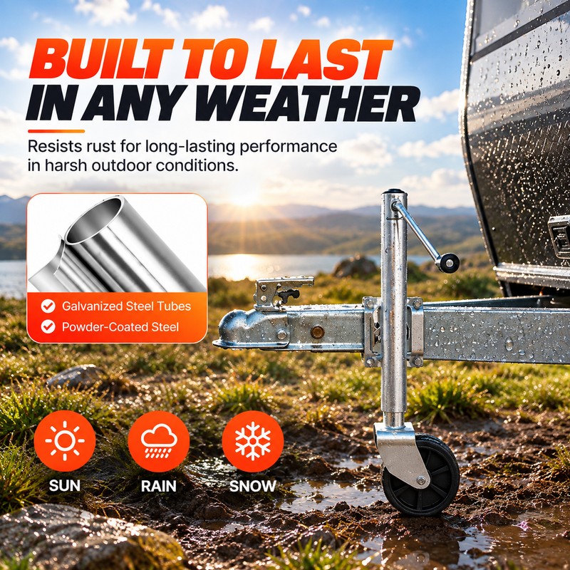 Trailer Jack for RVs & Boats – 2,000 lb Capacity