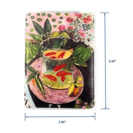 Aeisage Goldfish Gift Mirrors Small Colorful Travel Mirror Magnifying Lipstick Mirror Foldable Great Great Gifts for Fauvism Art Lovers