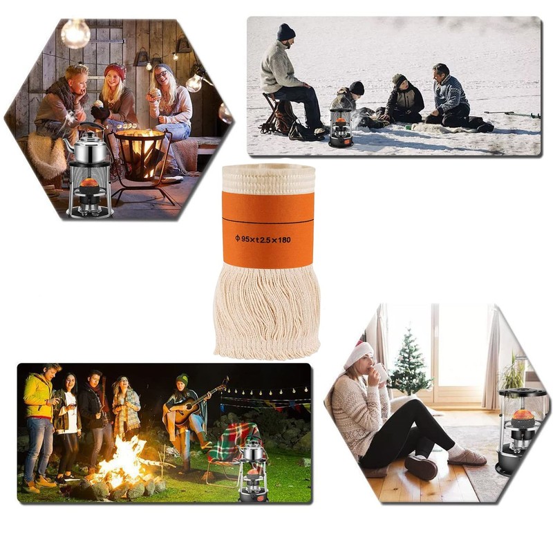 WANYIG Pack of 4 Wicks for Petroleum Stove for Indoor