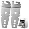 IMPRESA 2-Pack Undercounter Dishwasher Bracket Replacement - Whirlpool -Compatible -