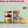 NBBENG Glass Jar with Screw Lid Leakproof Overnight Oats Container,