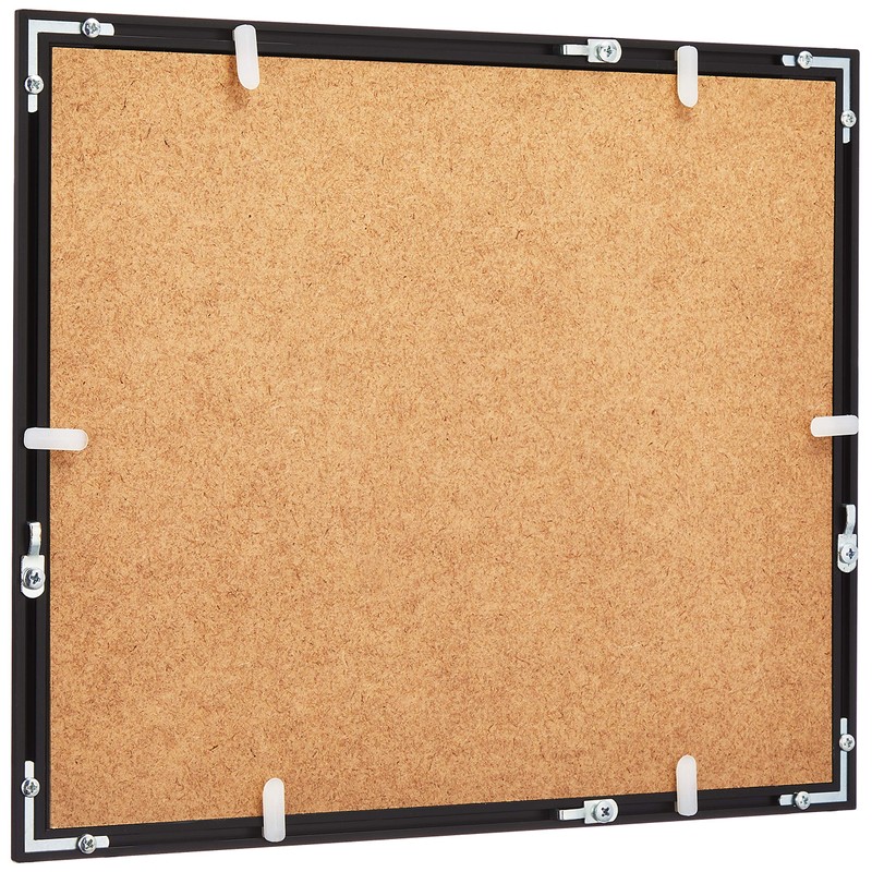 Kenko AAT-6-BK Picture Frame, 6 Pieces, Black/Black, Acrylic Type, Aluminum