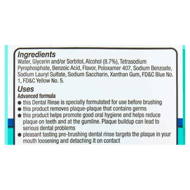 Equate Plaque Removing Mouthwash, Mint, 24 Fl oz