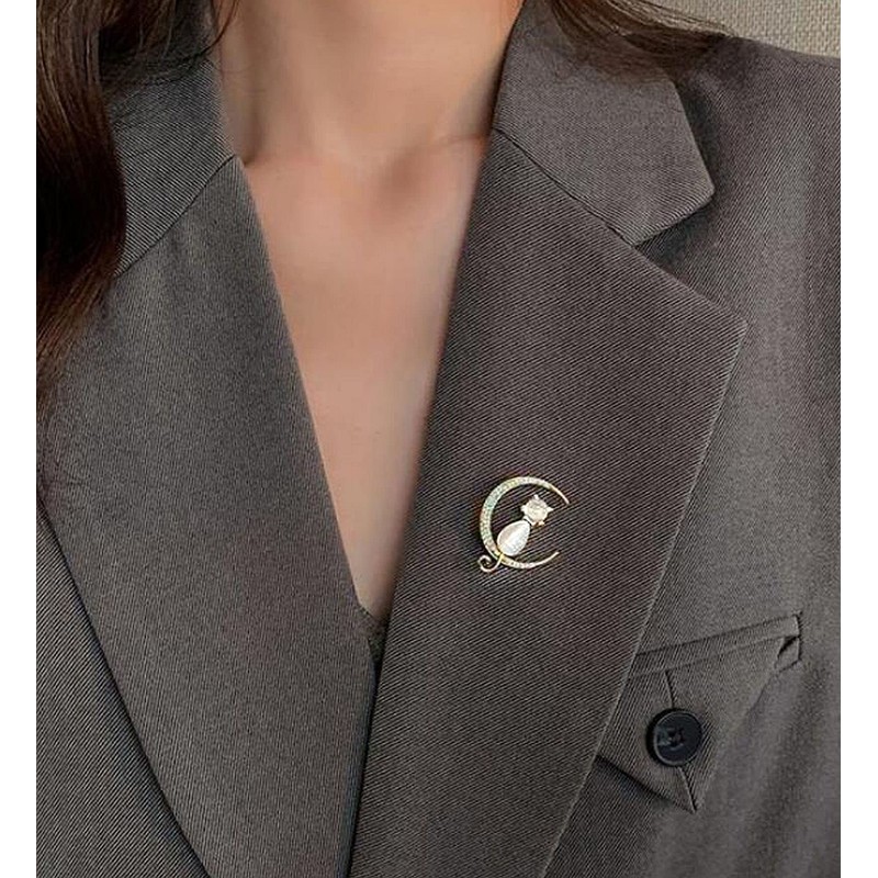 GFM® Broach Cat Rhinestone Diamond - Mother's Day, Birthday, Valentine's