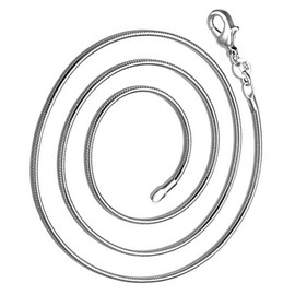 CHILDWEET Snake Chain Necklace Silver Plated Fashion Snake Chain Snake Necklace for Women Men 26 Inch