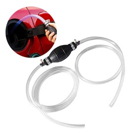 Coriver High Flow Siphon Hand Pump with 2M Siphon Hose, Manual Transfer Pump, Portable Liquid Transfer Pump for Petrol