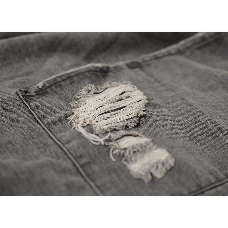 Pincy Denim Apron, Unisex Adjustable Bib Apron with Pockets for