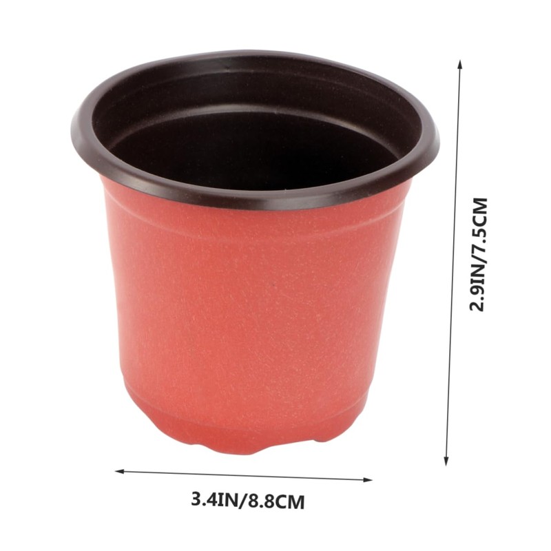 Kisangel 100PCS Plastic Flower Pot Creative Breathable Succulent Planters Diameter