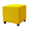 Daunkang Square Ottoman Cover Jacquard Slipcover Storage Ottoman Protector Cover