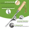WORKPRO Weed Puller Tool, Metal Leverage Base and V-Shaped Forks
