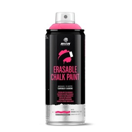 MONTANA COLORS - MTN PRO Chalk Tizada (Pintura Borrable Base Agua) Rojo Claro 400ml - Sin Plomo - Para Marcaje temporal, Decoración, Rotulación, Marcaje urbano y rural de eventos deportivos