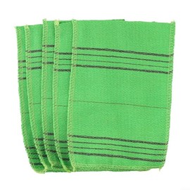 Guante exfoliante coreano exfoliante para el cuerpo, toalla italiana, esponja de baño, esponja de baño para ducha, spa, mitón verde (5 unidades)