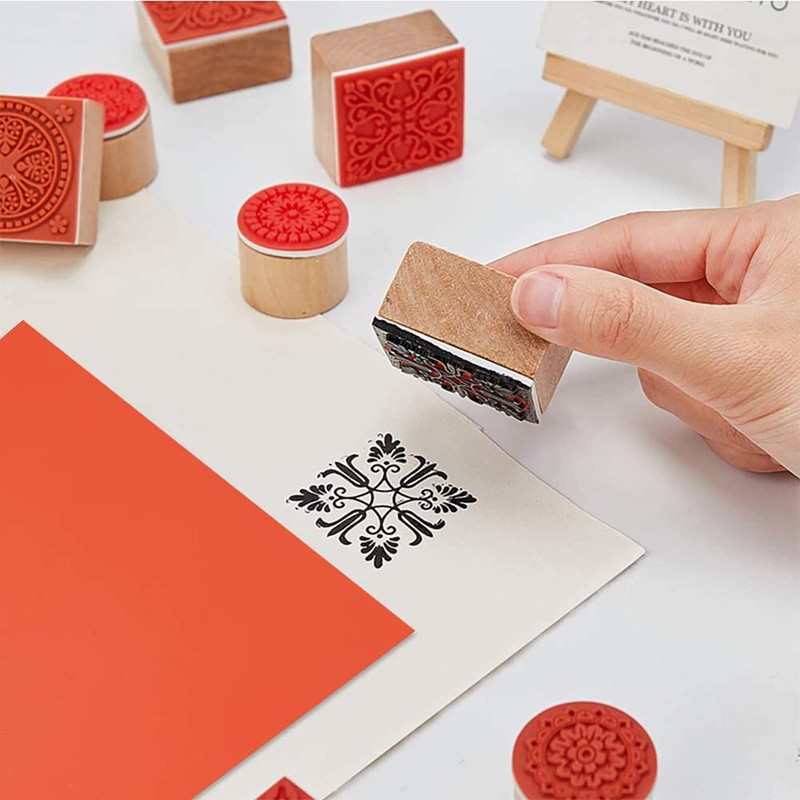 BENECREAT 2 Sheets A4 Red Rubber Stamp Sheet 30 x
