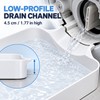 Washing Machine Drain Water Collection Tray, 7 Inch Lint and