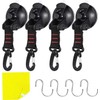 ZYEKIU Pack of 4 Suction Cup Hooks, Strong Suction Cups