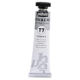 Pébéo Gouache 20 ml Tube White Paint Coverage