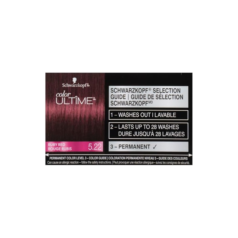 Schwarzkopf Schwarzkopf Color Ultime Permanent Hair Color Cream, 5.22 Ruby
