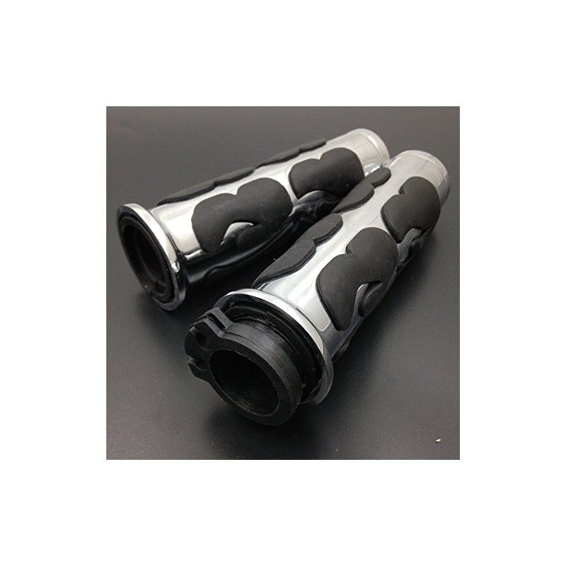 Motorcycle Flame Hand Grip For Yamaha Road Star Silverado Mmltd
