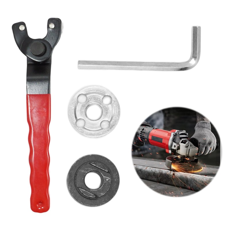 Universal Adjustable Angle Grinder Spanner with Allen Key Universal Tool
