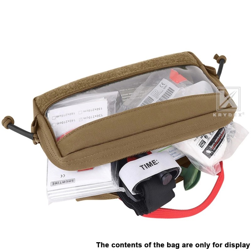 KRYDEX Clear Top Insert Bag Packing Organizer Coyote Brown for