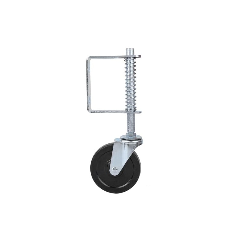 FTVOGUE 4"Rueda de Compuerta de Goma Muelle Giratorio Cargado Capacidad