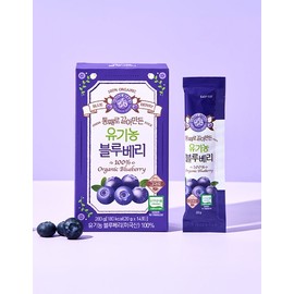 Holberry [홀베리] 통째로 갈아만든 유기농 블루베리 스틱 20g 14포 [Holberry] Whole Organic Blueberry Stick 20g 14 Packs
