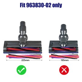 225 mm roller brush 963830-02 for Dyson V6 SV03 SV07 vacuum cleaner parts. Only suitable for 963830-02