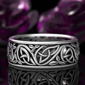 Cutesmile Vintage Silver Ring Nordic Viking Wolf Celtic Werewolf Ring (11)