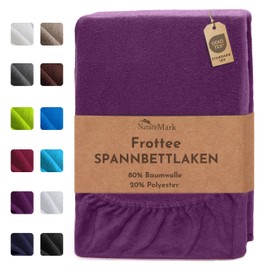 NatureMark Terry Towelling Fitted Sheet, Many Sizes & Colours, Brand Quality