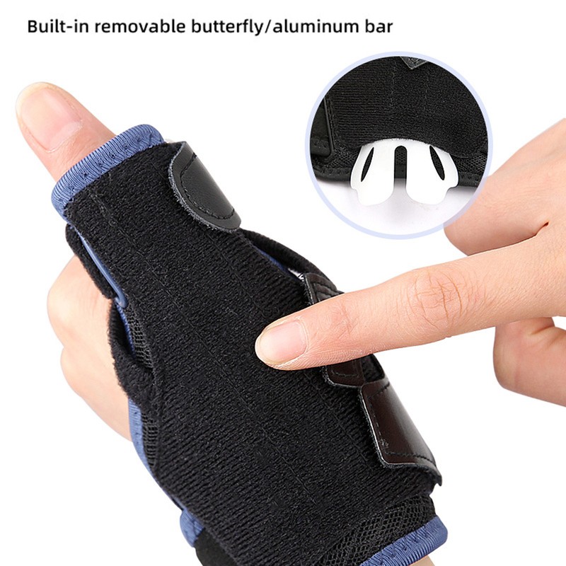 Thumb Wrist Brace Moderate Stabilizing Support Aluminum Bar Wrap Finger