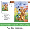 Morigins Welcome Dog Decorative Cute Puppy Spring Summer Double Sided