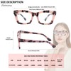 bullabulling Retro Square Reading Glasses For Women Men Fashion Oversized