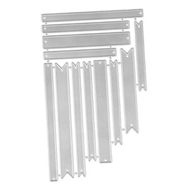 TEHAUX 1 Set Carbon Steel Decorative Cutting Die Stencil for Crafts Versatile Molds for Banners Labels for Scrapbooking DIY Projects Durable Fashionable Designs