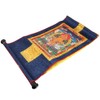 Tibetan Thangka Wealth God Yellow Jambhala Buddha Buddhist Decorative Scroll