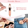 Aerfhhy Potato Gifts for Potato Lovers Rose Gold Compact Makeup