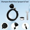 Shampoo Bowl Hose and Sprayer, Salon Spray Head with Rubber