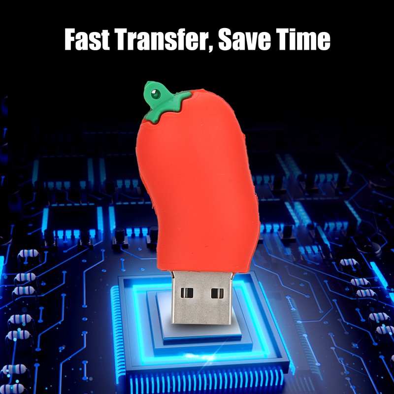 USB Flash Drive Red Pepper Shape Cute Memory Stick Pen