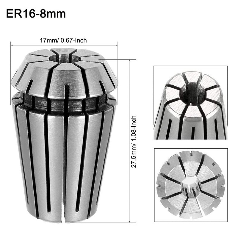 Bestgle 8mm Shank Router Collet Extension Rod Chuck Holder Extender